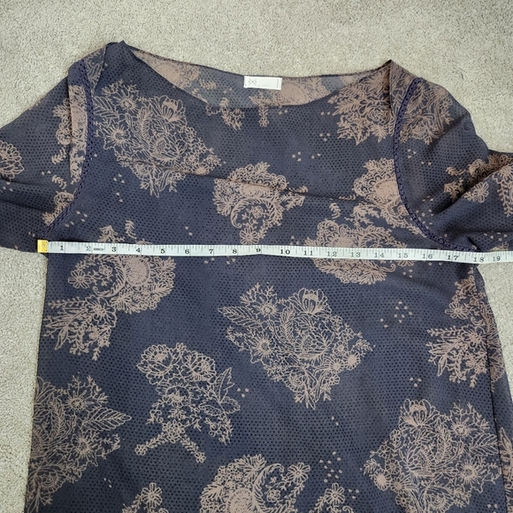 Gentle Fawn Sheer Long Sleeve Dress Size S Baggy Oversized Whimsigoth Dark Fairy - Picture 10 of 15